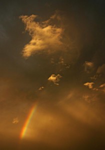 Rainbow at Sunset